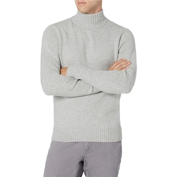 Essentials Men's‎ Long-Sleeve Soft Touch Turtleneck Sweater - Picture 1 of 7